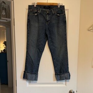 Women’s Calvin Klein Cropped, Cuffed Classic Blue Denim Jeans